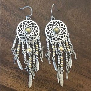 Lucky brand dream catcher earrings